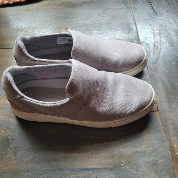 Tom's Travel Lite Grey Slip-On Sneaker Sz. 7 - Picture 7 of 10